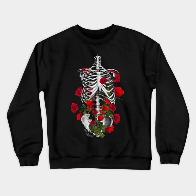 human anatomy rib cage Crewneck Sweatshirt by Collagedream